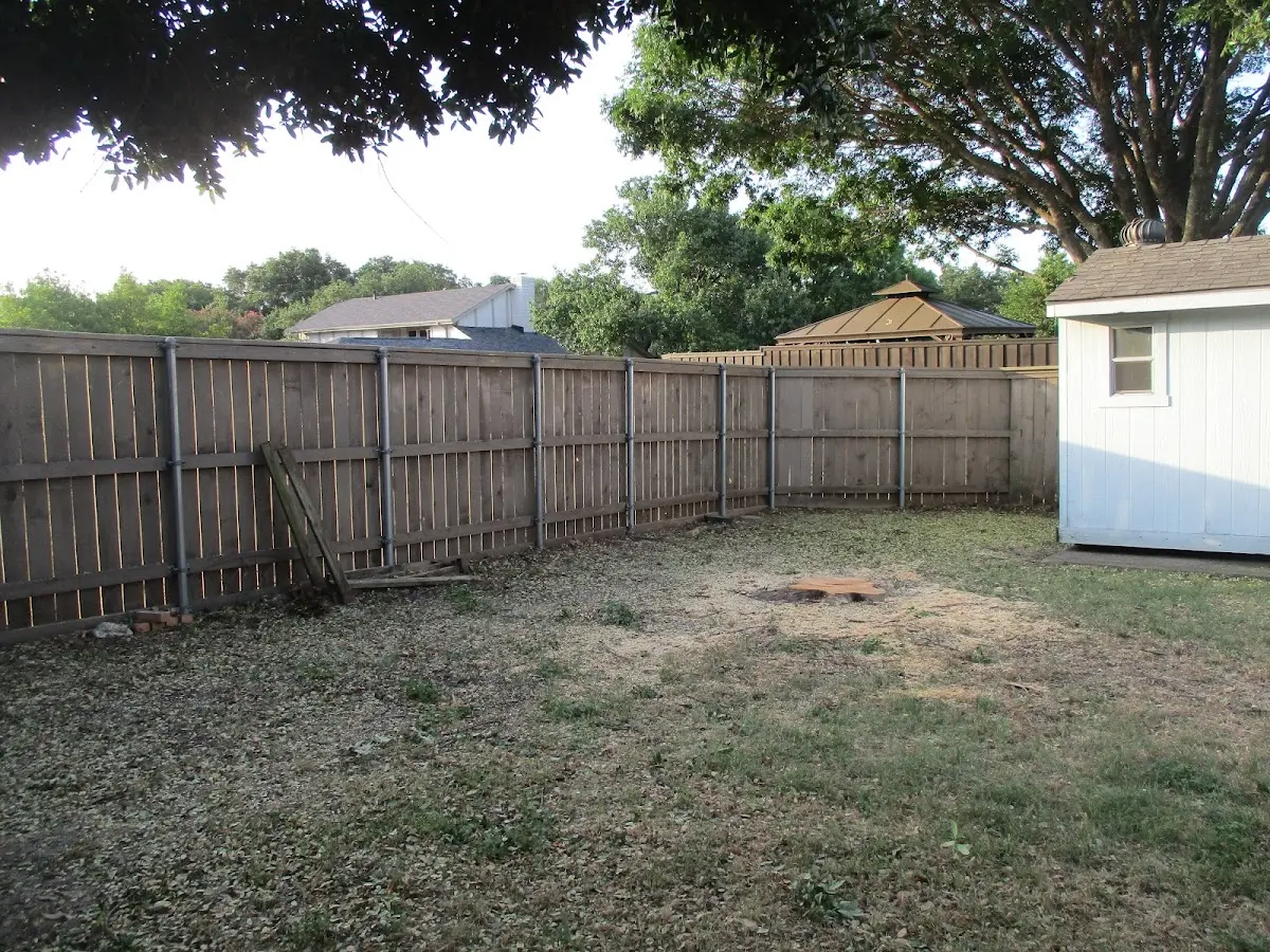 Cleared yard after professional tree removal in Hillsville